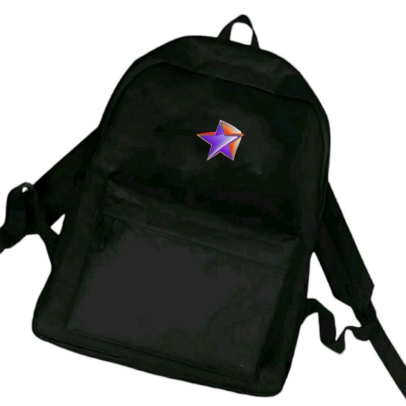 Product Introduction of Tas RANSEL SEKOLAH dan Perempuan Pria Remaja SD SMP SMA Terbaru Gambar BINTANG Kekinian Terlaris COD (Bisa Bayar di Tempat) Hitam Canvas 7