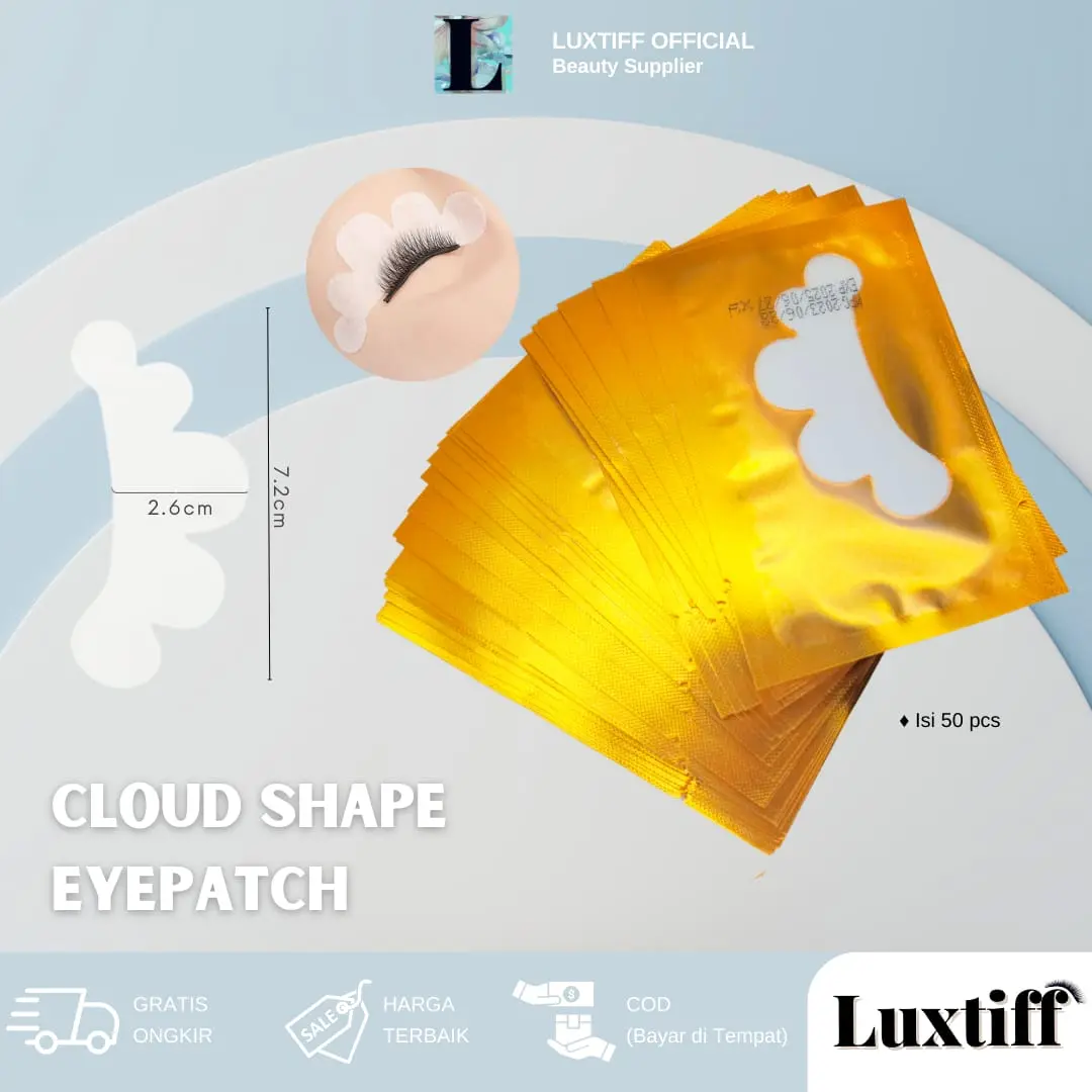 EYEPATCH CLOUD-SHAPE/PACK | EYEPATCH MATA BENTUK AWAN | EYELASH EXTENSION Silver