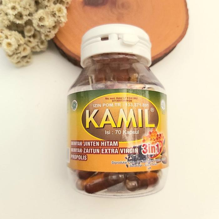Gambar KAMIL 3 in 1 (Habbatussauda'/Jintan Hitam, Zaitun, Propolis) 70 kapsul dari MuliaShop Surabaya Kota Surabaya Tokopedia
