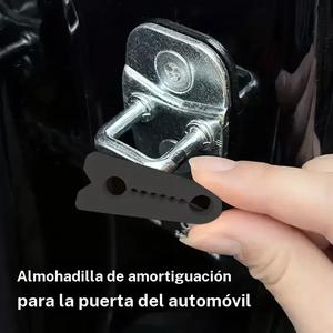 Juego de 4 almohadillas absorbentes de choque para puertas de auto de silicona, capa anti-ruido, mejora la aislamiento acústico y aumenta el confort, compatibles con las cerraduras de las puertas del auto