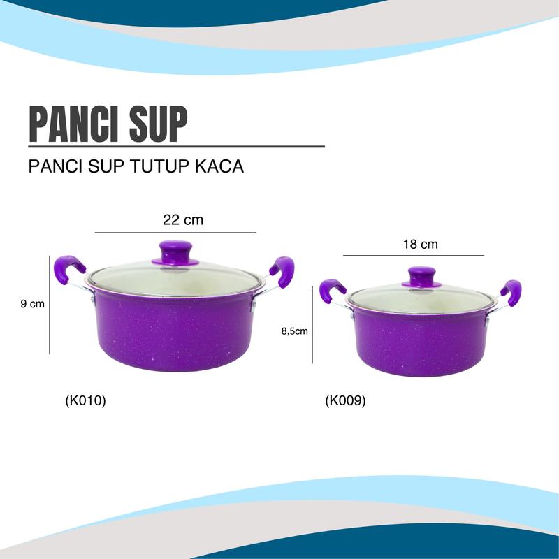 Panci Serbaguna Tutup Kaca K010 - Panci Rebus - Panci Sup K010 2