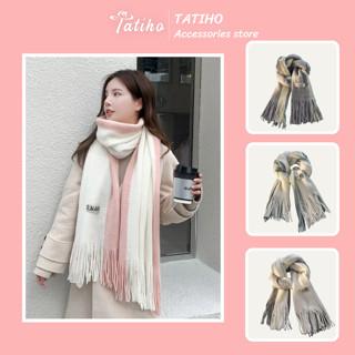 Khăn Len Quàng Cổ Unisex Khăn Cashmere Trơn Phối Màu Pastel Chất Dày Giữ Ấm Cực Xinh Thời Trang Thu Đông - Mã LN001 Nữ