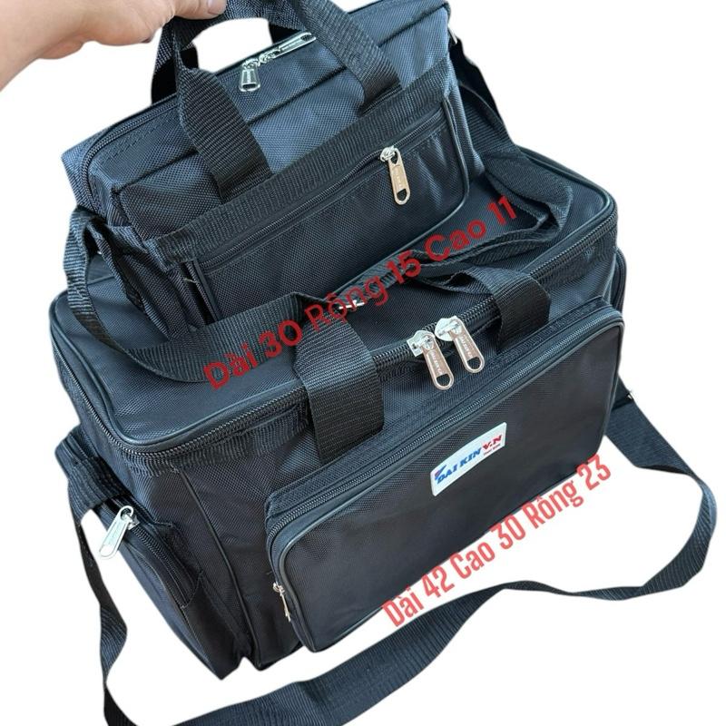 Khoá inox ComBo 2 Túi Đựng Đồ Nghề Hộp Vuông Đại Và Ngang MiNi Màu Đen