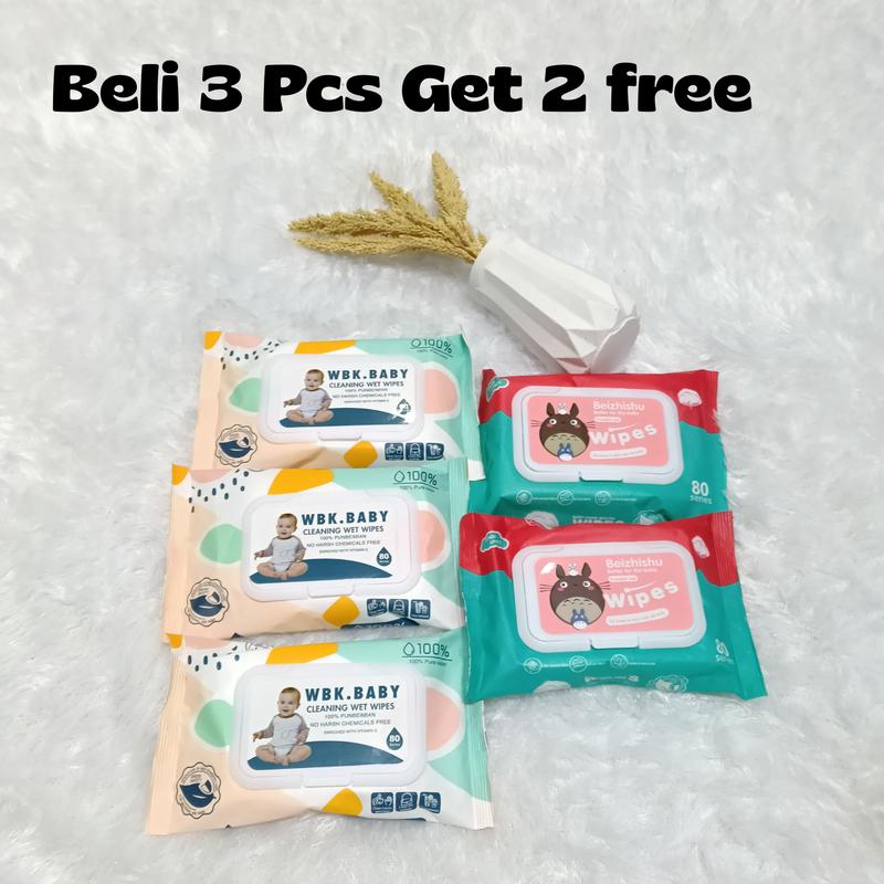 Paket Hemat Beli 3 geratis 2 Tissu baby Non Alcohol, Non parfum, - Shop ...