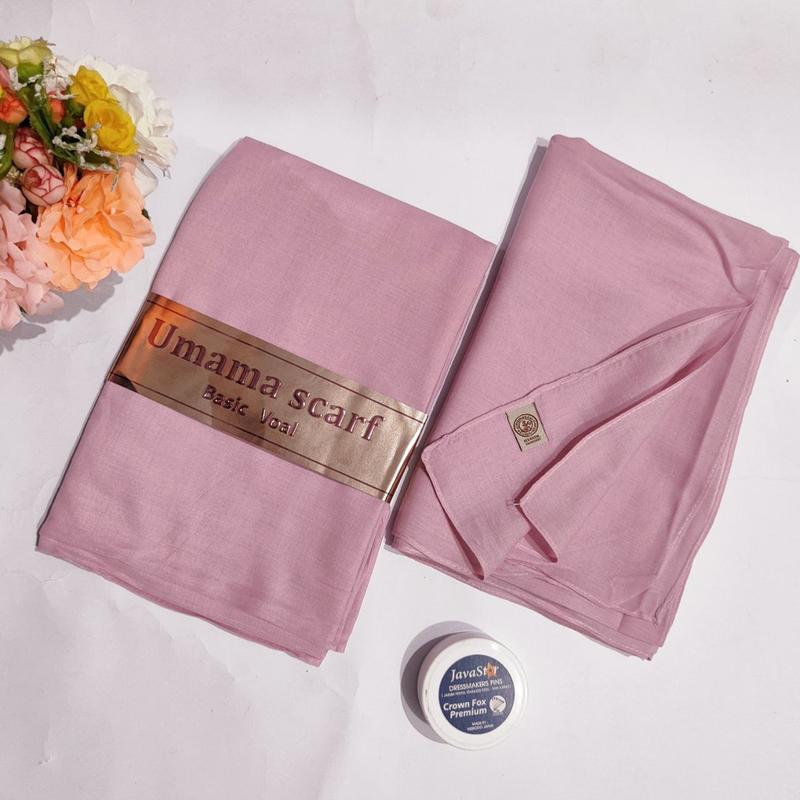 Product Introduction of Umama Basic Voal jilbab segi empat 110x110cm Hijab seragam polos bisa GROSIR katun lembut Nyaman Sekolah Muslim kerudung Square 7