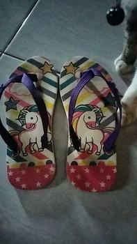 Product Review of sandal anak perempuan motif kuda poni rainbow terbaru 2024 panjang  Kaki 26 sampay 35 Fashion from M**a 1