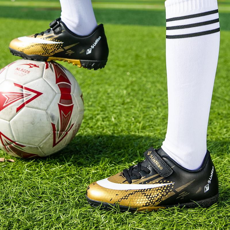 Product Introduction of JINTOHO Kids Soccer Shoes Society Children School Football Boots Cleats Grass Sneakers Boy Girl Outdoor Athletic Training Sport Footwear 37