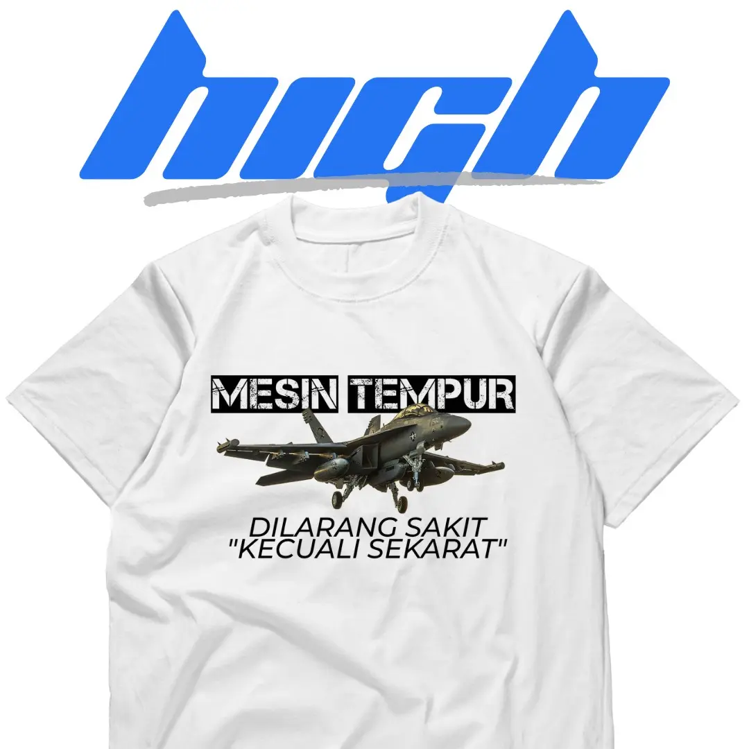 KAOS KATA / MESIN TEMPUR RAKITAN BAPAK / KATUN COMBED 24S