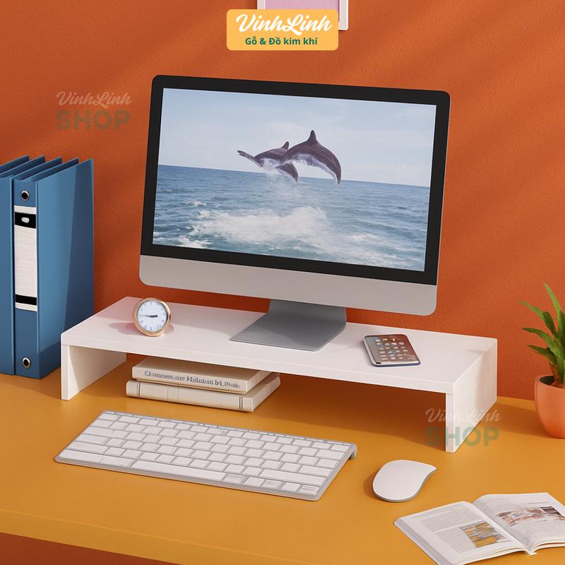 Kệ để máy tính, kệ màn hình máy tính, bàn kê máy tính, laptop gỗ MDF kích thước đa dạng