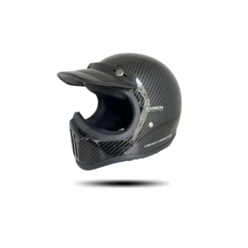Helm Cakil Pet Motif Carbone Glossy untuk Motor - Motorcycle 0