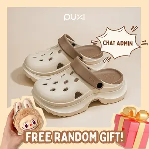 [FG] YERI PUXI - Sandal Wanita Hak Tinggi Kekinian Terbaru 2026 Bahan Karet