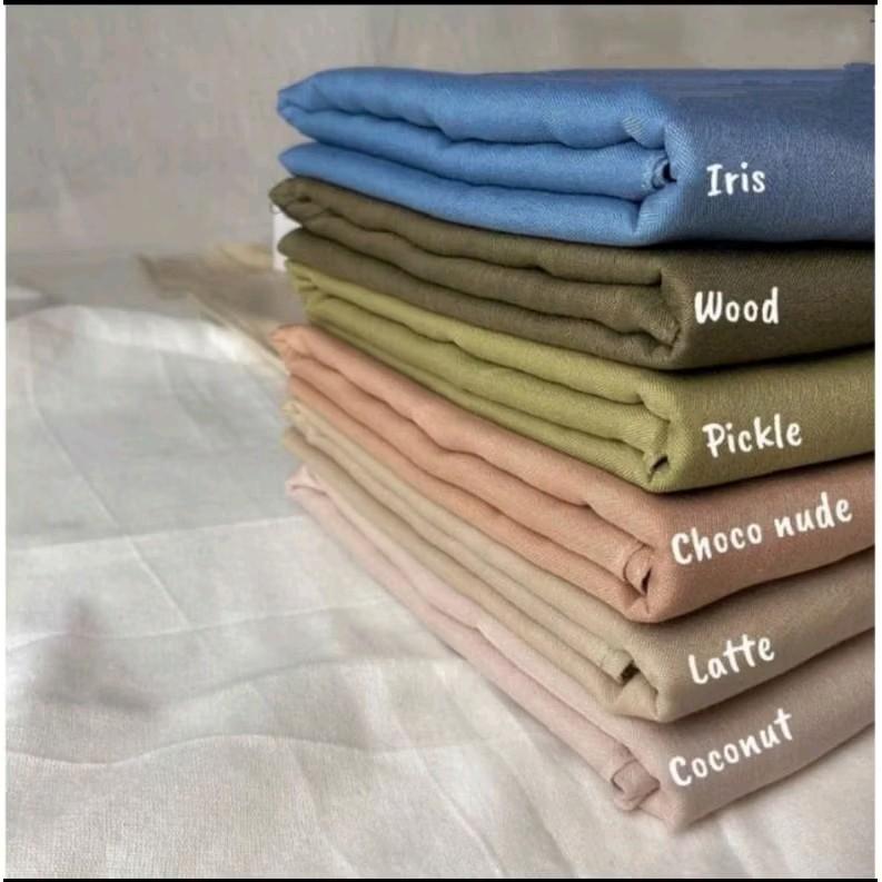 HIJAB SEGI EMPAT PARIS PREMIUM VOAL/PARIS PREMIUM JAHIT TEPI ukuran 110x110 arabian Cantik Square Basic Kerudung Muslim 5
