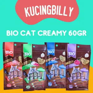 Bio creamy 60gr isi 4 cat treat snack kucing bio cat