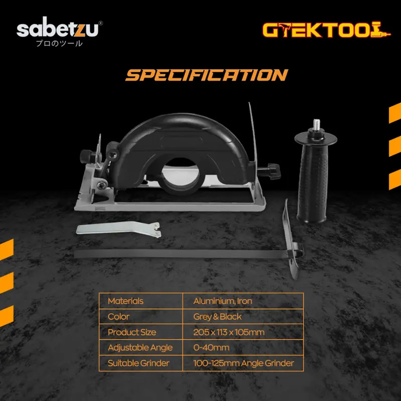 Sabetzu Stand Dudukan Gerinda Tangan 4" 5" Adaptor Mesin Gurinda ke Circular Saw Holder Potong Kayu 3