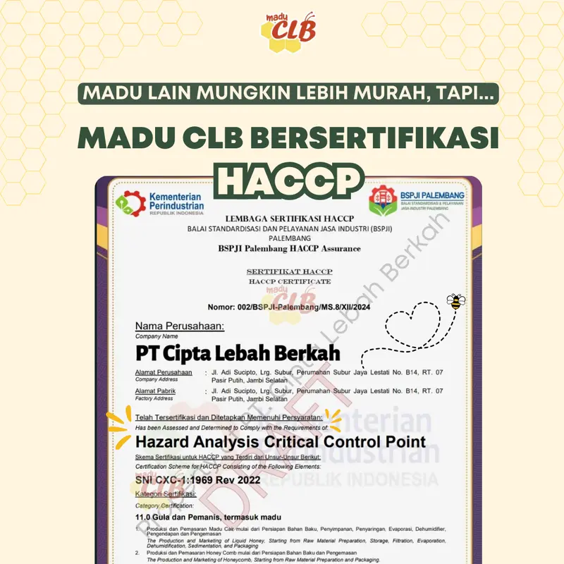 Madu CLB 5kg Paket Usaha Madu Murni Kadar air 17% Untuk Maklon, Industri, Pabrik 3