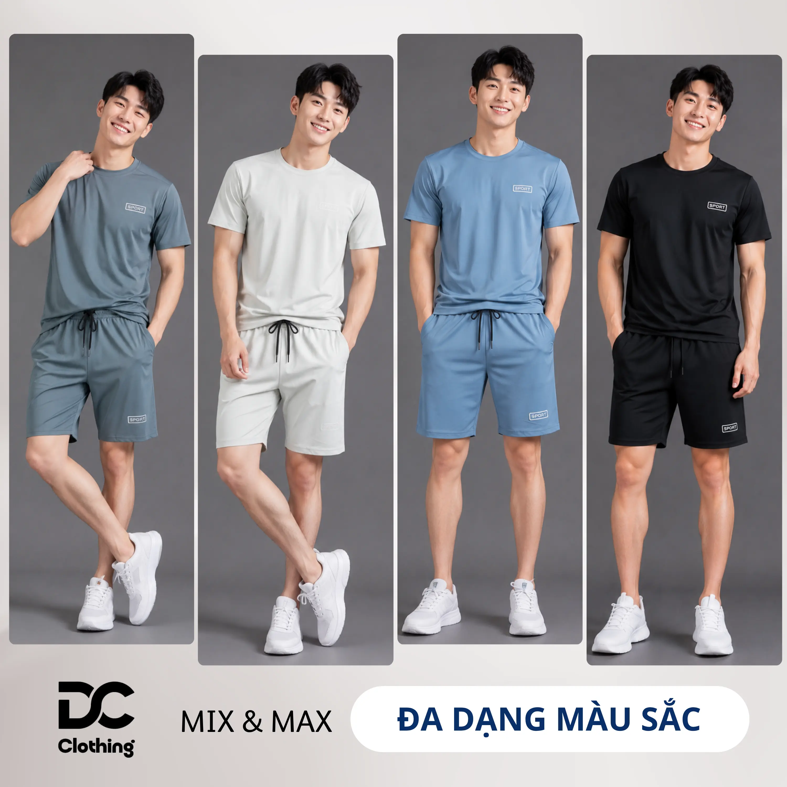 Bộ Quần Áo Thể Thao Nam Mùa Hè Chất Liệu CoolMax Thoáng Mát Sport_BTT03