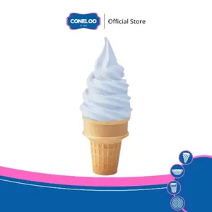 Coneloo Bites Cup Mcd Wafer Crunchy 6cm x 7,5cm Isi 10Pcs Sekali Gigit, Nagih Sampai Ujung