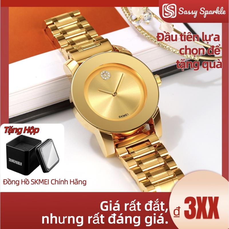 Đồng hồ Quartz SKMEI 2176 - Vỏ hợp kim kẽm, Dây đeo thép không gỉ đặc, Chống nước 30m, Mặt số lớn 45mm Watch