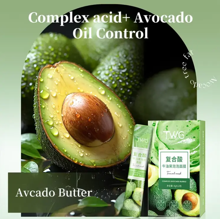 TWG Complex Sour Avocado Bubble Facial Mask - Masker Wajah dengan Busa Ekstrak Alpukat 6