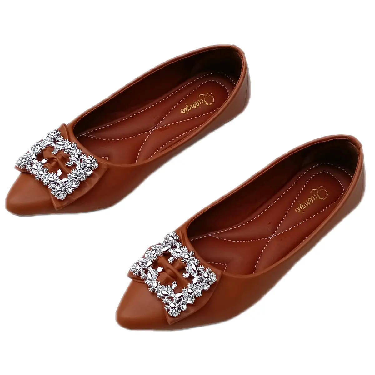 SEPATU PLAT SHOES BAHAN SINTETIS ACESORIS IMPORT Wanita Kasual Flat