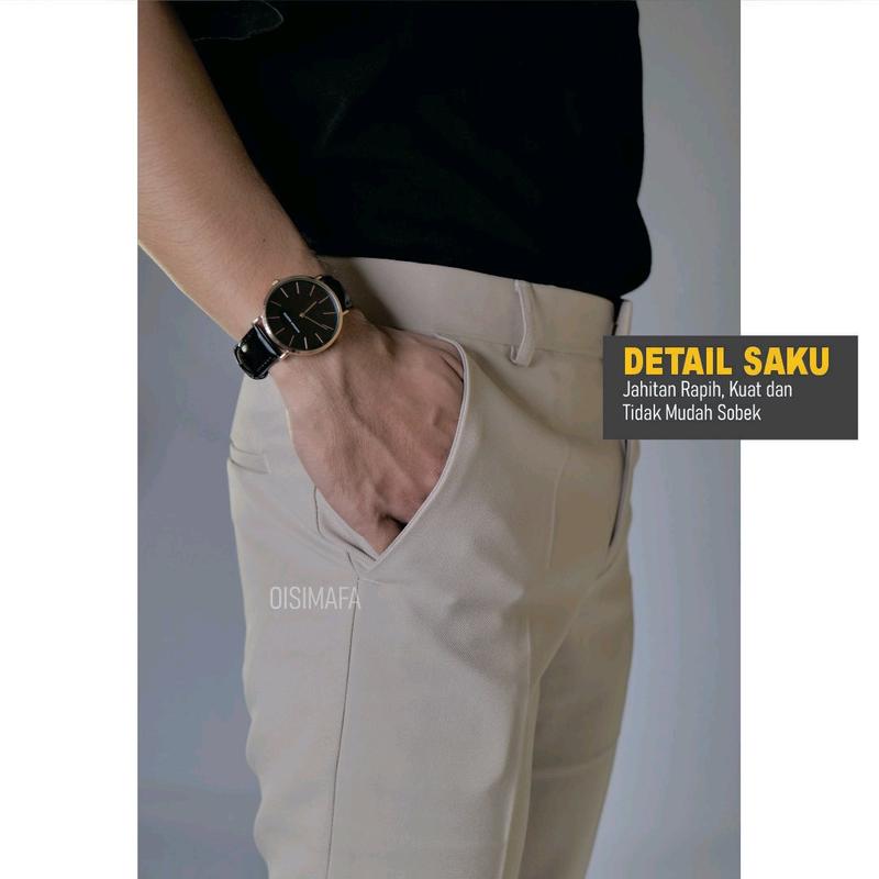 CELANA BAHAN FORMAL SLIMFIT PREMIUM | CELANA KANTOR PRIA SLIMFIT PREMIUM | CELANA KERJA | SLIMFIT PANTS FORMAL 3