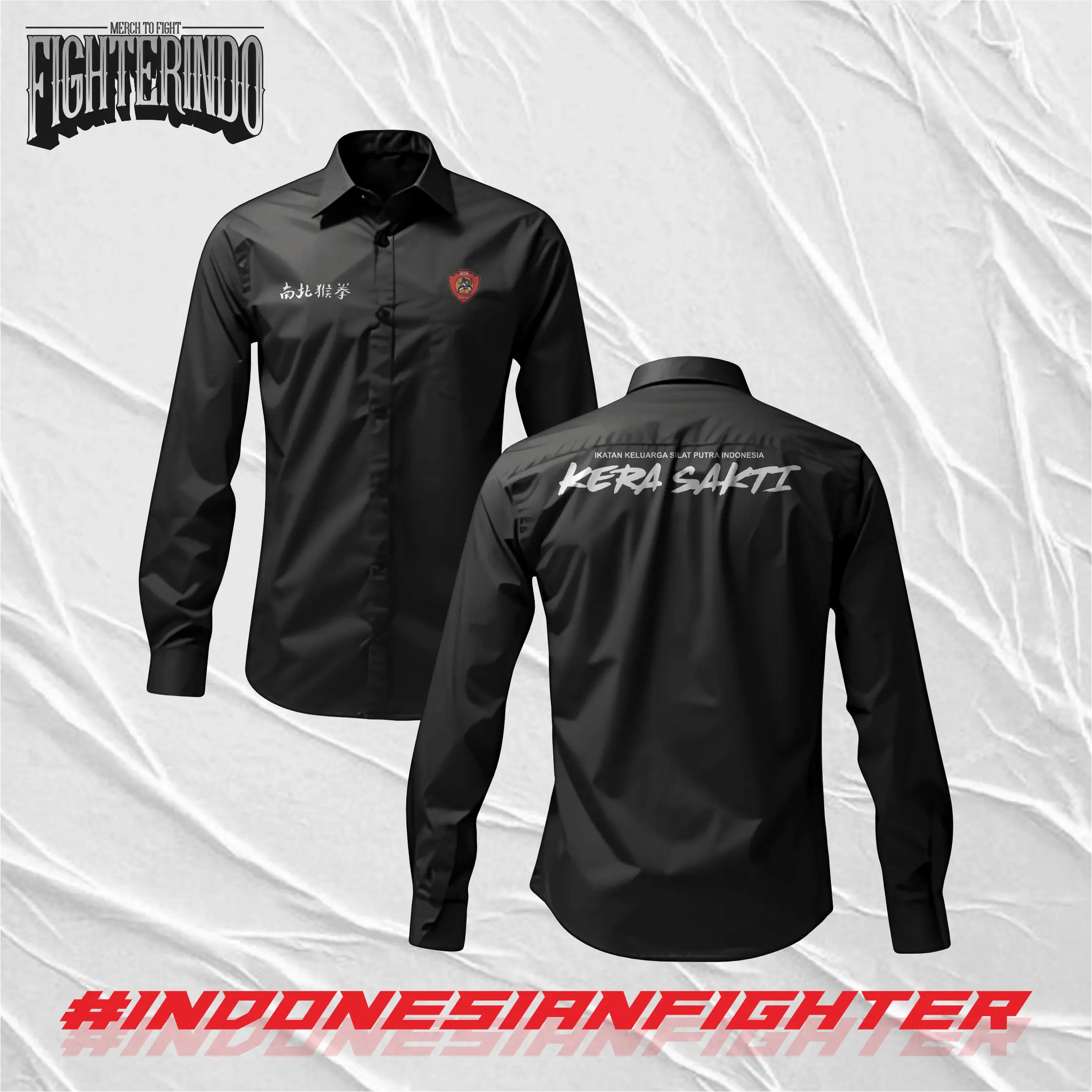 Kemeja IKSPI Custom - Kemeja Lebaran - Kera Sakti Putra Indonesia- Murah Nyaman Halus - Unisex Pria Wanita - Spesial Ramadhan- Jienso 1980