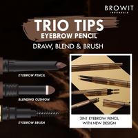 Gambar BROWIT TRIO TIPS EYEBROW PENCIL / PENCIL ALIS 3IN1 / ORIGINAL THAILAND - #Wood Brown dari BROWIT Kota Administrasi Jakarta Barat 4 Tokopedia