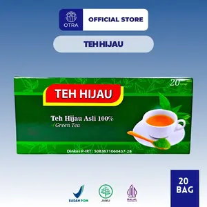 Teh Hijau Celup 20 Bags Herbal Perut Buncit Daun Teh Hijau Asli