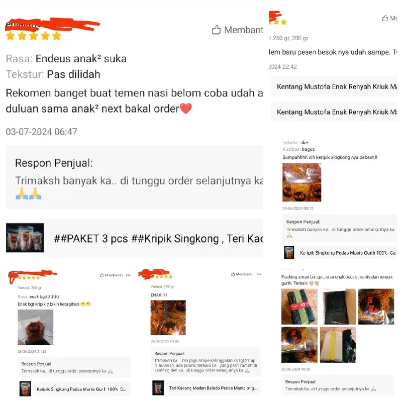 Cemilan Instan Teri Kacang Medan Balado Pedas Manis Asli untuk Nasi Anget - Makanan Ringan Enak 4