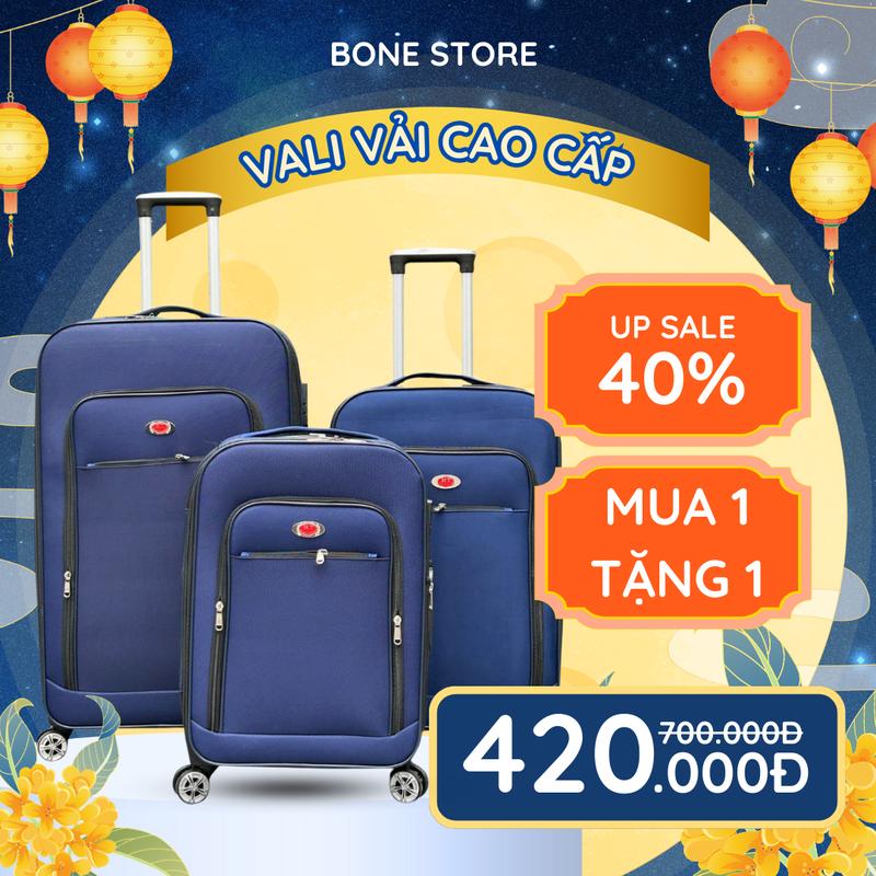 Vali vải dù du lịch cao cấp, Bảo Hành 5 năm, lỗi 1 đổi 1 trong vòng 15 ngày. Nam 4 bánh xoay 360 hộp đựng mềm