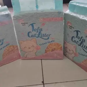 PAWSITIVE VIBES Tofu Candy Cat Litter 7L Pasir Kucing Harum - Pasir Kucing Gumpal Pasir Kucing Soya
