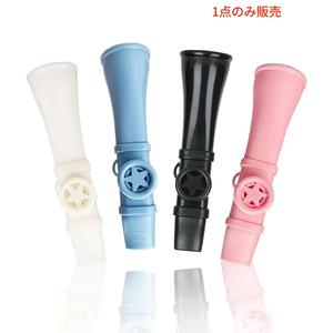 1PC カズー – 簡単操作のプラスチック製マウスインスツルメント（3色：ブラック/ホワイト/ピンク）初心者向け、持ち運び簡単、旅行や即興に最適、耐久設計