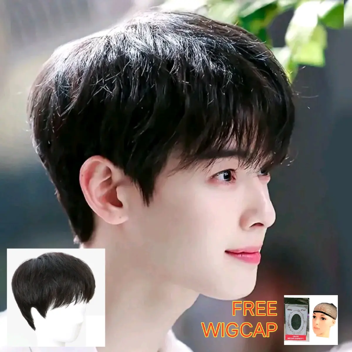 WIG PRIA KOREA RAMBUT PALSU KEREN FREE WIGCAP
