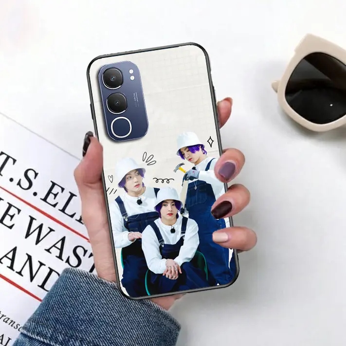 (CK03) Case Glass anti pecah For type Vivo Y19S - all type - case custom kpop - case korea Smartphone Casing