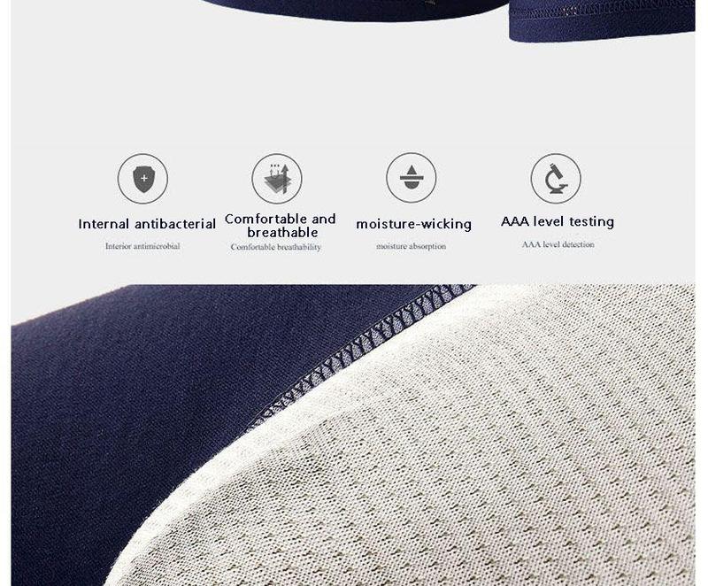 Product Introduction of High-quality 4-pack men&#39;s underwear, men&#39;s high-end cotton boxer briefs, trendy boys&#39; boxer shorts, large size 7