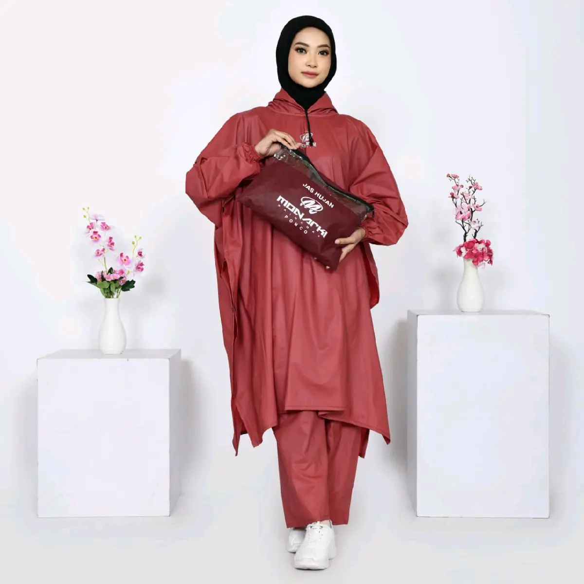 jas hujan PONCO PRIA WANITA All size bahan PVC 025 Anti rembes dan tahan lama