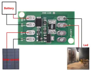 Solar Panel Controller Battery Charging Board Street Light Switch Circuit Board