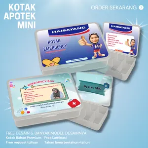 KOTAK APOTEK MINI CUSTOM BOX LUCU FREE DESAIN