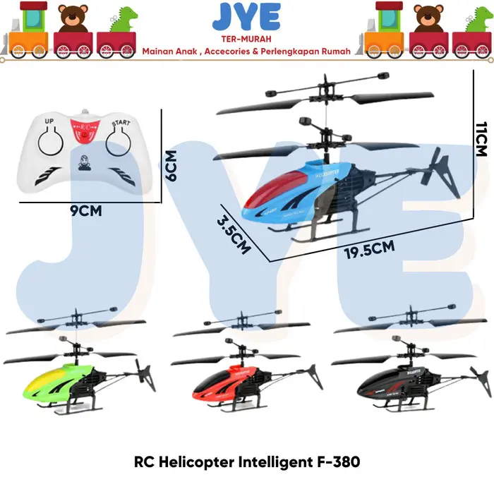 Mainan Anak Helikopter Remote Control Intelligent Helicopter F-380 RC 1
