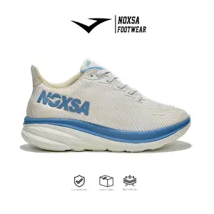 Noxsa Hyper Sonic Cream Blue - Sepatu Running Lari Pria Wanita Olahraga Sporty