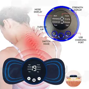 Elektrik Pijat EMS Mini Massager EMS FOOT MASSAGE  Alat Mikro Panas Sensu Therapy Pads Elektrik Pijat Pegal Nyeri Terapi Punggung alat  pijat