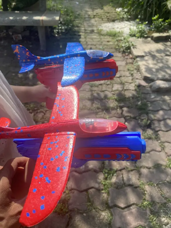 Đồ Chơi Vận Động Trẻ Em Bắn Máy Bay Xốp Có Đèn  Và Diều Ngoài Trời Toy 2