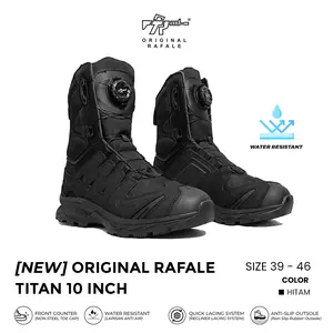 NEW Sepatu Original Rafale Titan 10 Inch - Sepatu Dinas Kemhan Satpolpp - Sepatu Tactical PDL- Anti air