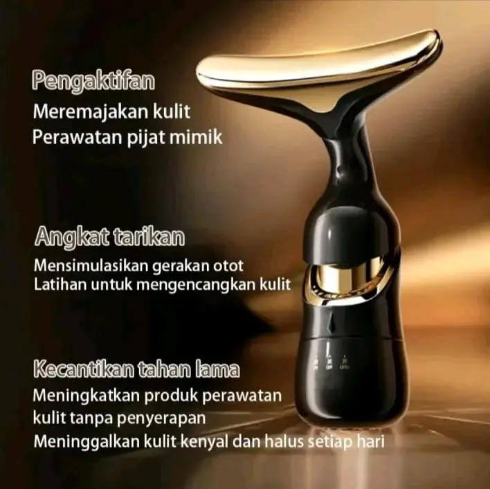 1 Alat Pijat Pengencang Kulit Wajah dan Leher dan Mata / Setrika Wajah Alat Perawatan Wajah / Alat Kecantikan Pembersih Wajah