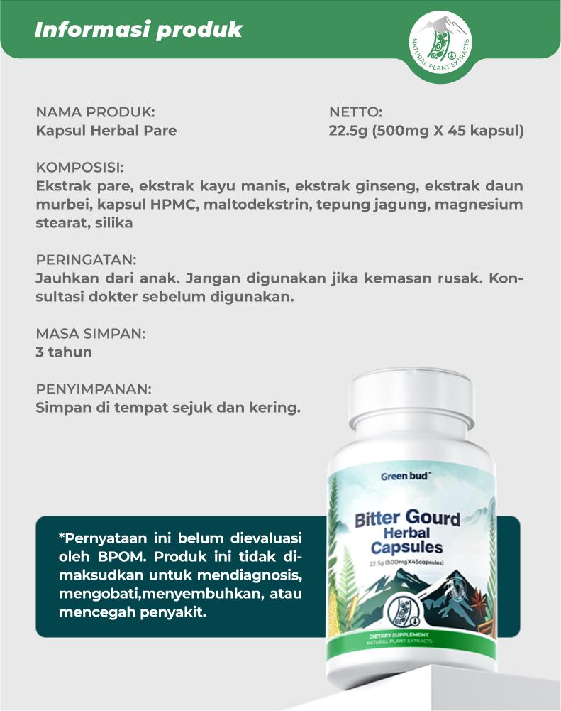 Green Bud Bitter Gourd –  Herbal untuk Gaya Hidup Sehat & Seimbang