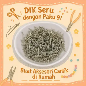 1. Paku 9 Paku Sambung Meronce DIY - 10 Gram untuk Kerajinan Manik-Manik