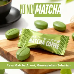 Permen Matcha Coffee Viral Bebas Gula Rasa Matcha Yang Nikmat/Permen Halal Cocok Untuk Jadi Cemilan Santai Saat Sendiri Dan Berkumpul Dengan Keluarga dan Teman, Promo Rasa Matcha Yang Berbeda, 24Pcs 48Pcs 100Pcs 150Pcs