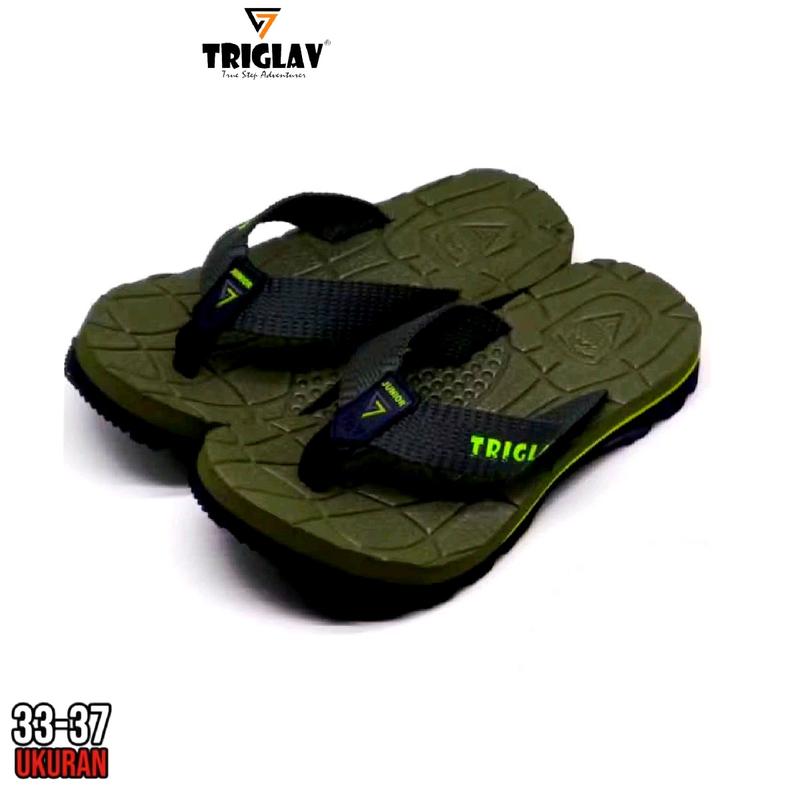 Sandal Jepit Anak Triglav Fashion Casual Pro Size 33-37 biru navy Sendal Karet 6