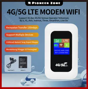 MIFI MODEM WIFI 4G Portable dengan Layar Warna 2100mAh 150Mbps High Speed Modem Koneksi 10 Perangkat Support 3G 4G 5G Semua Operator