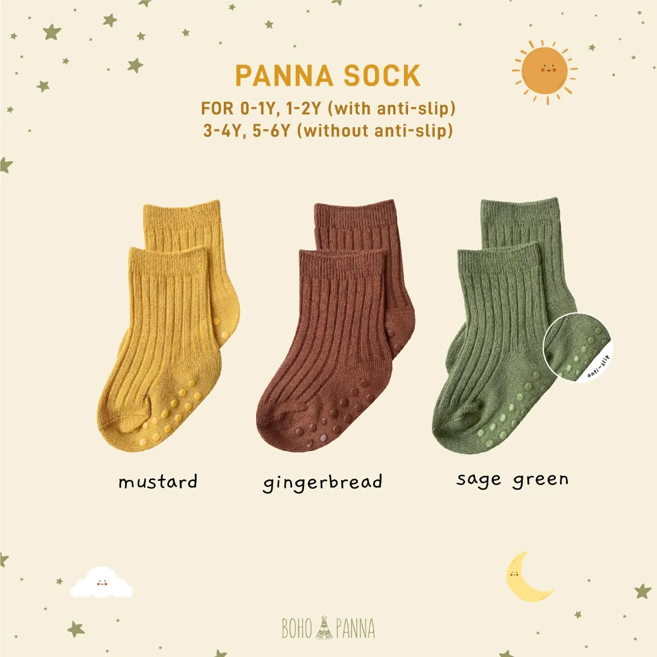 BOHOPANNA - PANNA SOCK - Kaos Kaki Anak
